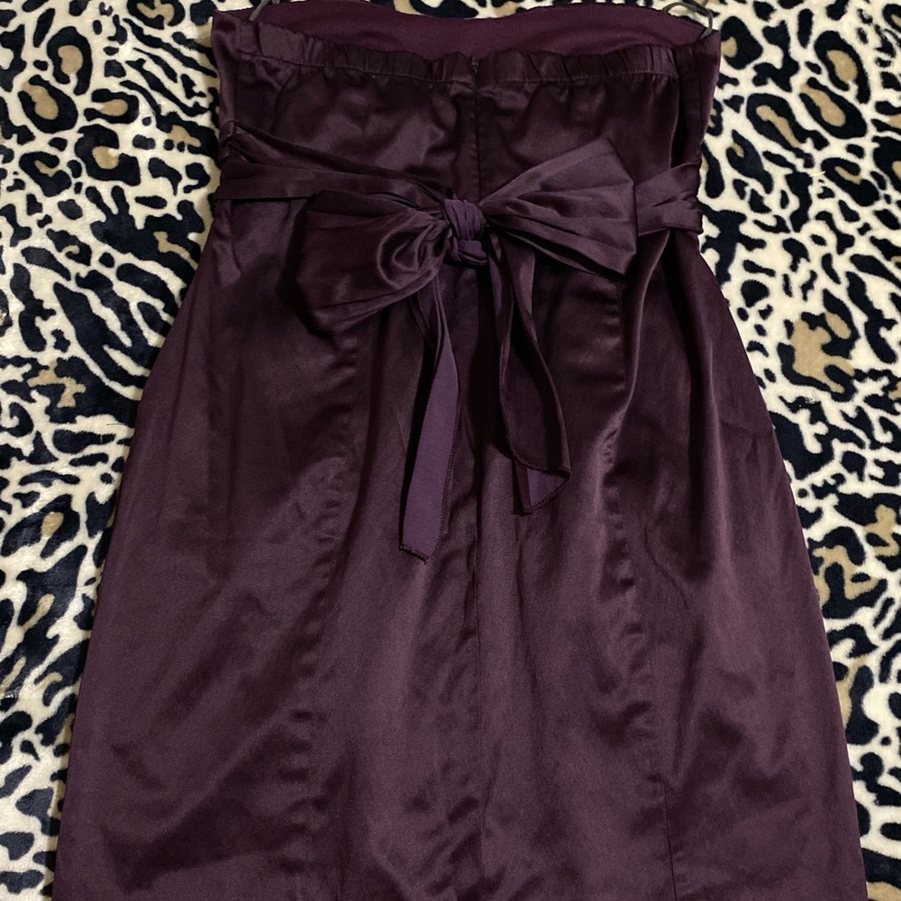 Mystic Strapless Plum Party Dress - Picture 2 of 4